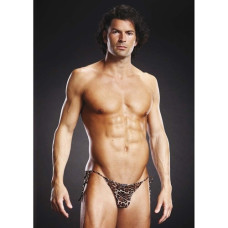 SLIP SIDE TIE BLUELINE LEOPARDO